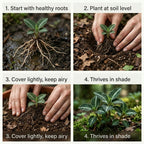 20 Downy Rattlesnake Plantain Root Systems Perennial, Vigorous Growth Habit with Showy White Flower Spikes for Home Landscapes