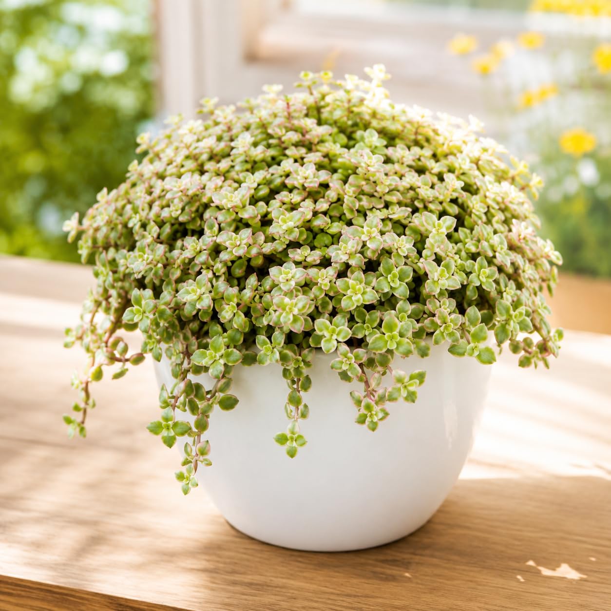 Sedum Dasyphyllum Major Plant, 4 Inch Pot Sedum Plant Live, Well Rooted, Easy Care Succulent Plant, Hardy, Low Maintenance Houseplant for Home Décor & Indoor Spaces