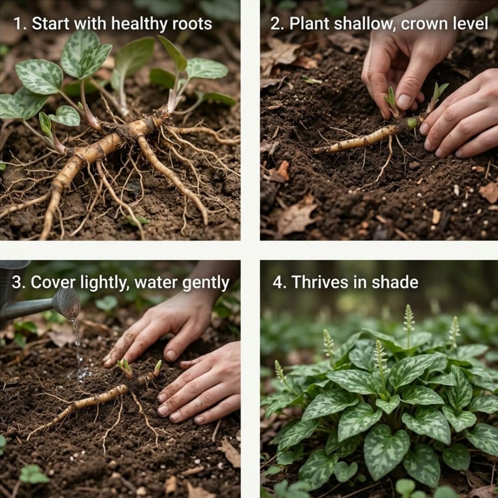 10 Allegheny Spurge Roots System, Pachysandra Procumbens, Vigorous Allegheny Spurge for Shady Backyard Borders