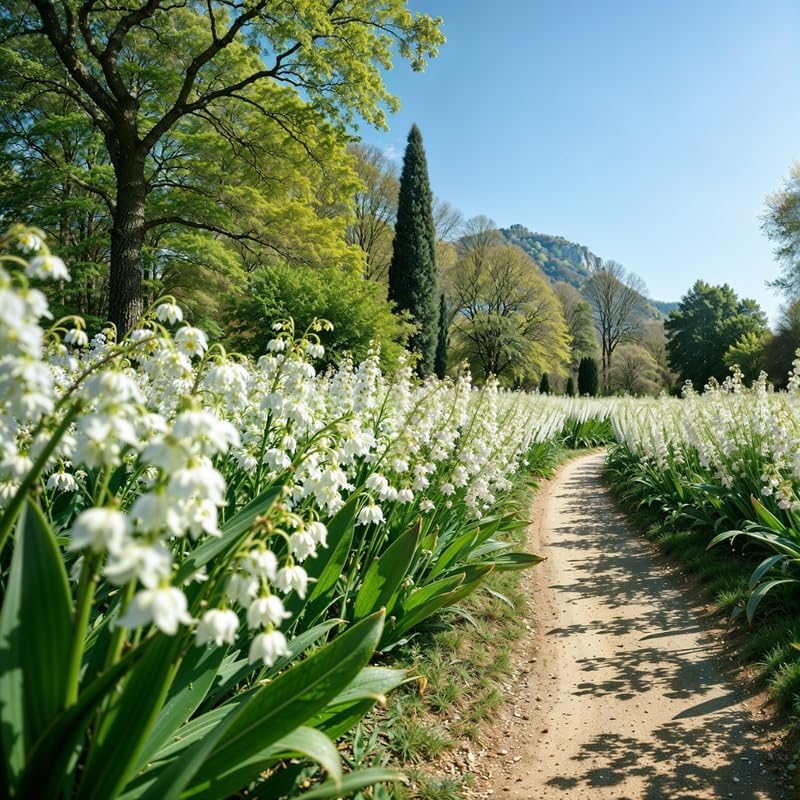 10 Lily of The Valley Plant Bare Roots, Hardy Perennial May Lily, Easy to Grow Fragrant Flower for Outdoor Garden