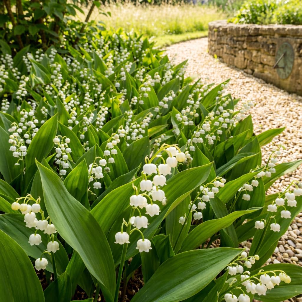 5 Lily of The Valley Plant Bare Roots, Hardy Perennial May Lily, Easy to Grow Fragrant Flower for Outdoor Garden