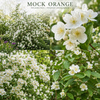 Mock Orange Shrub, 4-6" Potted Plant Starter, High-Vigor Cold-Hardy Bush for Backyard Gardens, Beautiful White Blossoms & Growth Habit