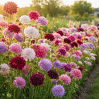 100 Imperial Pincushion Flower Scabiosa Seeds for Planting, Non GMO, Heirloom, Vibrant Multi-Color Double Blooms, Annual Flower Seeds, for Gardens & Landscaping