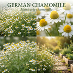 2 Packs German Chamomile Seeds (7000 Seeds), High Germination Herb Seeds for Planting,  Low Maintenance Aromatic Flowers for Sunlit Yard Borders