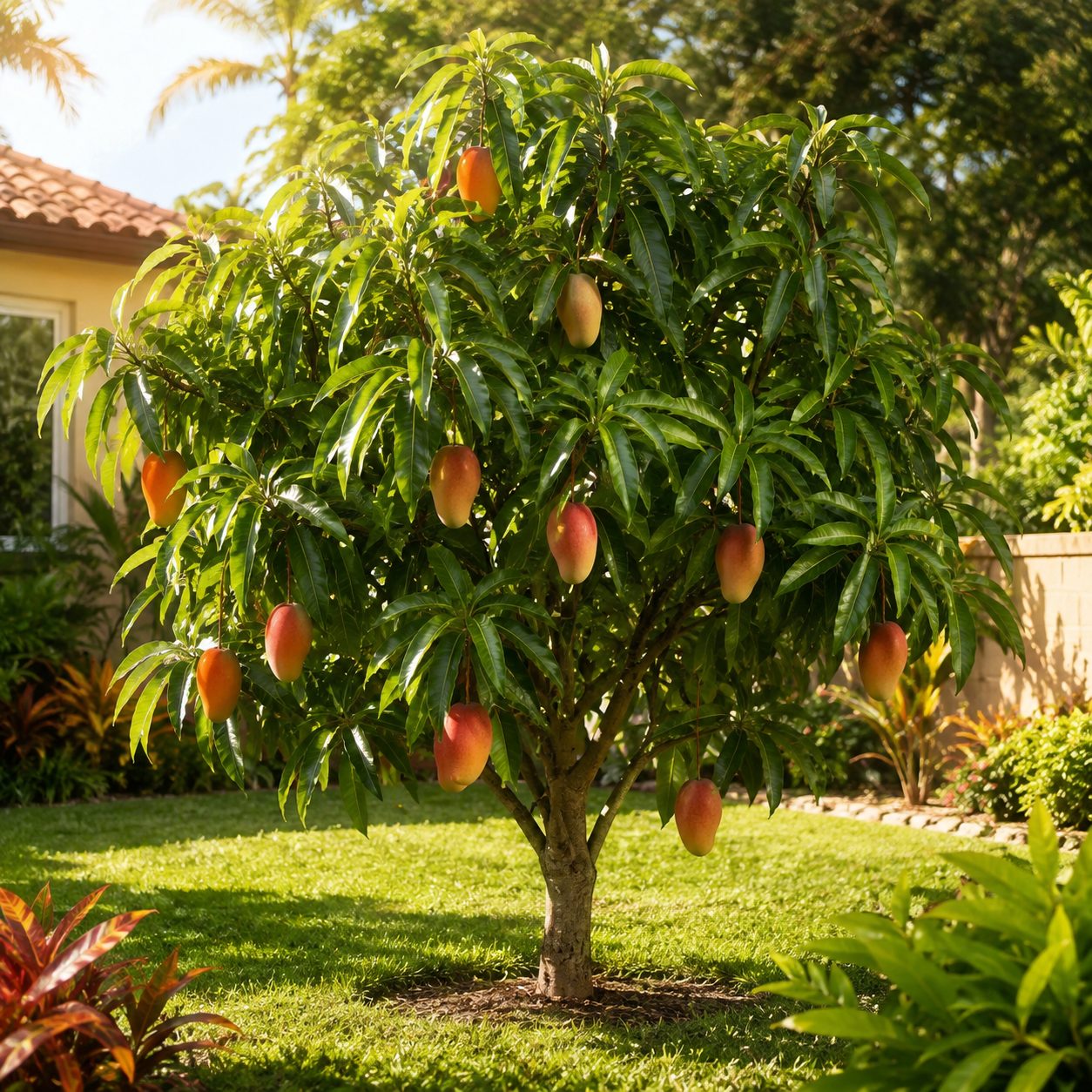 Valencia Pride Yellow Mango Plant 2.5–3 Ft | Live Mango Fruit Tree | Fast-Growing Tropical Variety for Outdoor Growing & Container Gardening (No Ship to CA, HI, AK)