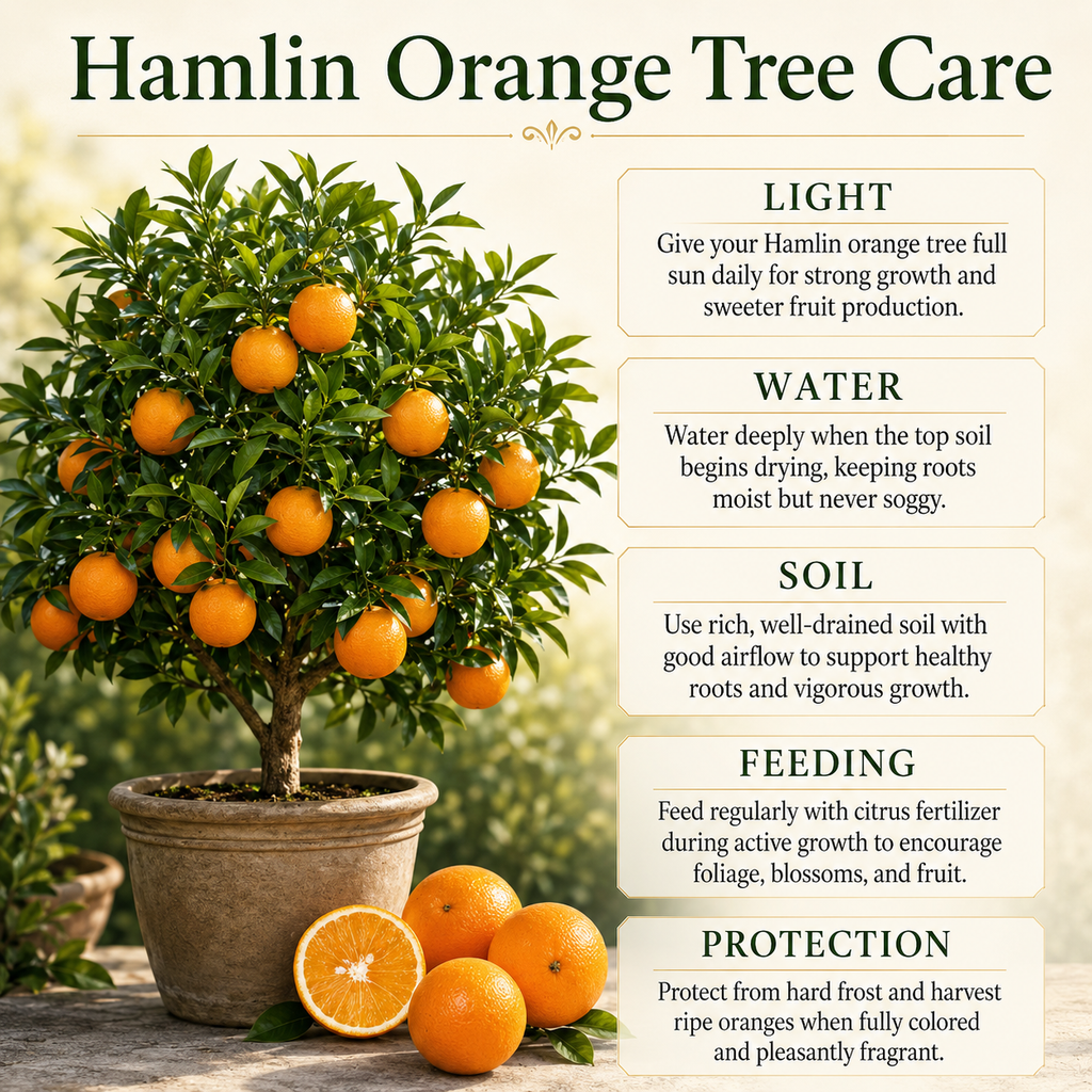 Blood Orange Trees Live Plants | 1 Gallon Potted Citrus Tree | Sweet Juicy Fruit for Cooking Juicing & Home Gardening (No Ship to CA,HI,AK)