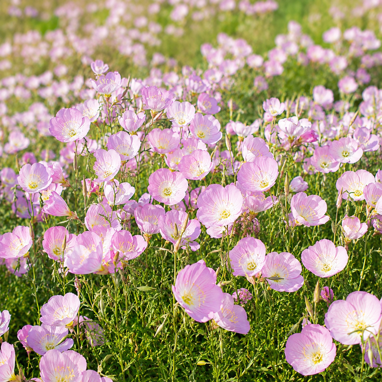 1500 Showy Evening Primrose Seeds for Planting, Non GMO, Heirloom, Fragrant Soft Pink Wildflower Seeds, Ideal for Gardens & Landscaping