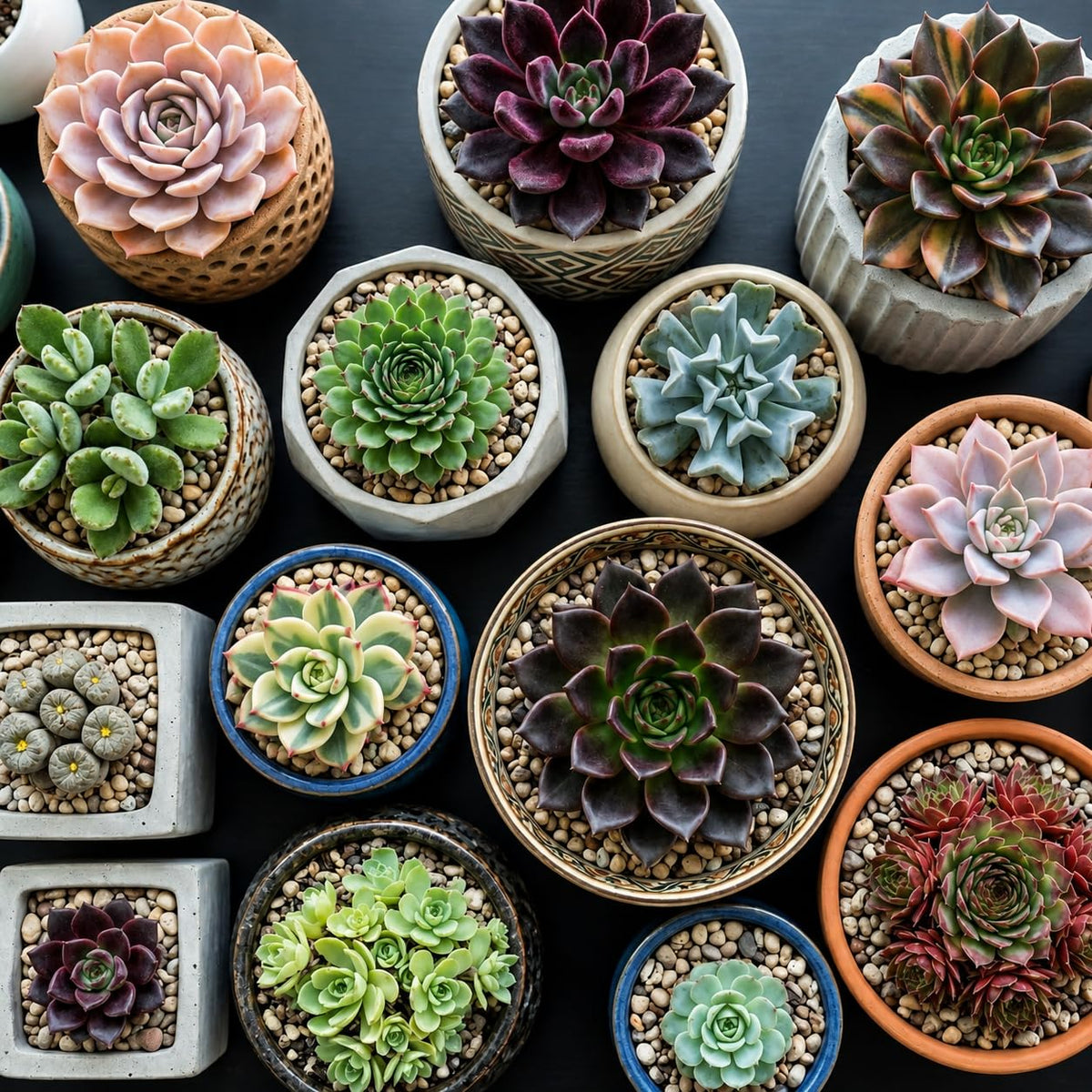 2 Echeveria Chroma Succulent Plants Live, 2 Inch Pot, Rare Live Succulent, Easy Care, Vibrant Color Indoor Houseplant for Home, Office Décor, Small Spaces & Gifts