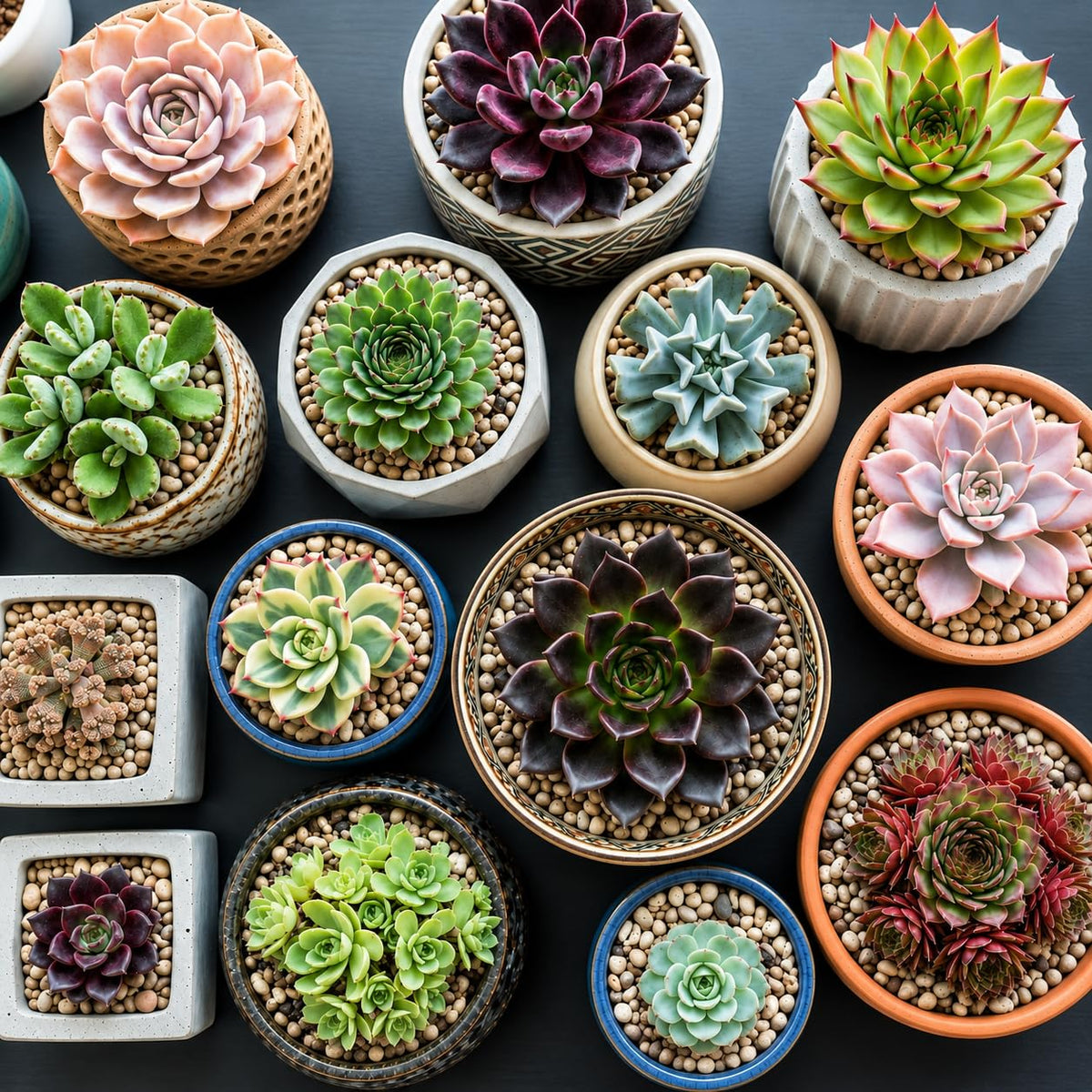 2 Echeveria Chroma Succulent Plants Live, 2 Inch Pot, Rare Live Succulent, Easy Care, Vibrant Color Indoor Houseplant for Home, Office Décor, Small Spaces & Gifts