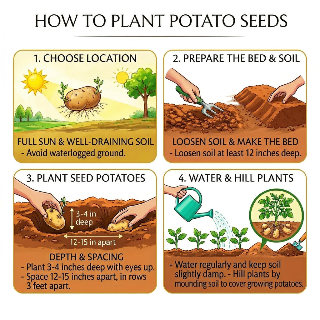 Red Seed Potatoes for Planting Outdoors, 2 Lbs, Non GMO, High Yield Potato Seeds, Ready to Plant