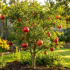 Pomegranate Tree, Live Fruit Tree 2-3 Ft Tall in 3 Gallon Pot, Hardy Fruit Trees, Sweet Pomegranate Tree for Home Garden (No Ship to CA,HI,AK)