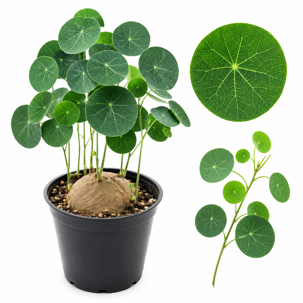 Stephania Cephalantha Plant, 2.5 – 3" Caudex Stephania Erecta Bulb, Easy-to-Grow Indoor Vine Houseplant, Ideal for Home & Office Displays