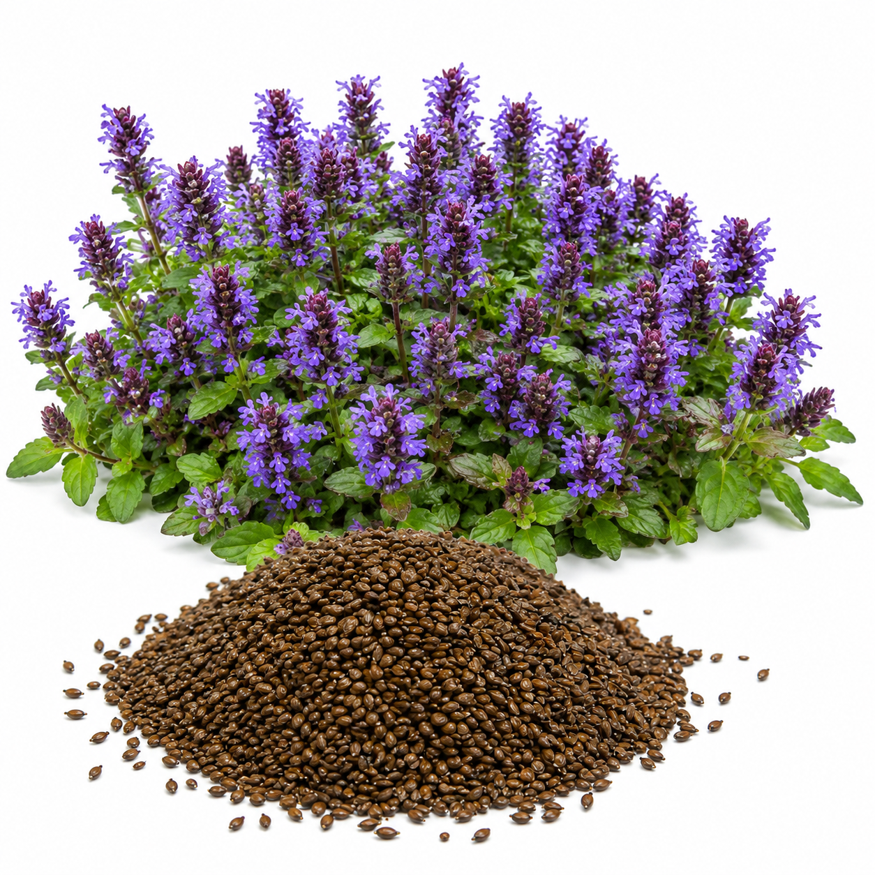 300 Pcs Self-Heal Seeds - Prunella vulgaris, Non GMO, Heirloom Heal All Seeds, Purple Flower Seeds, for Gardens & Patios