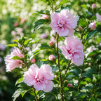2 Pink Hibiscus Althea Live Plants for Planting | 12–18 Inch Tall | Pink Flowering Rose of Sharon Trees for Outdoor Gardens & Privacy Screens