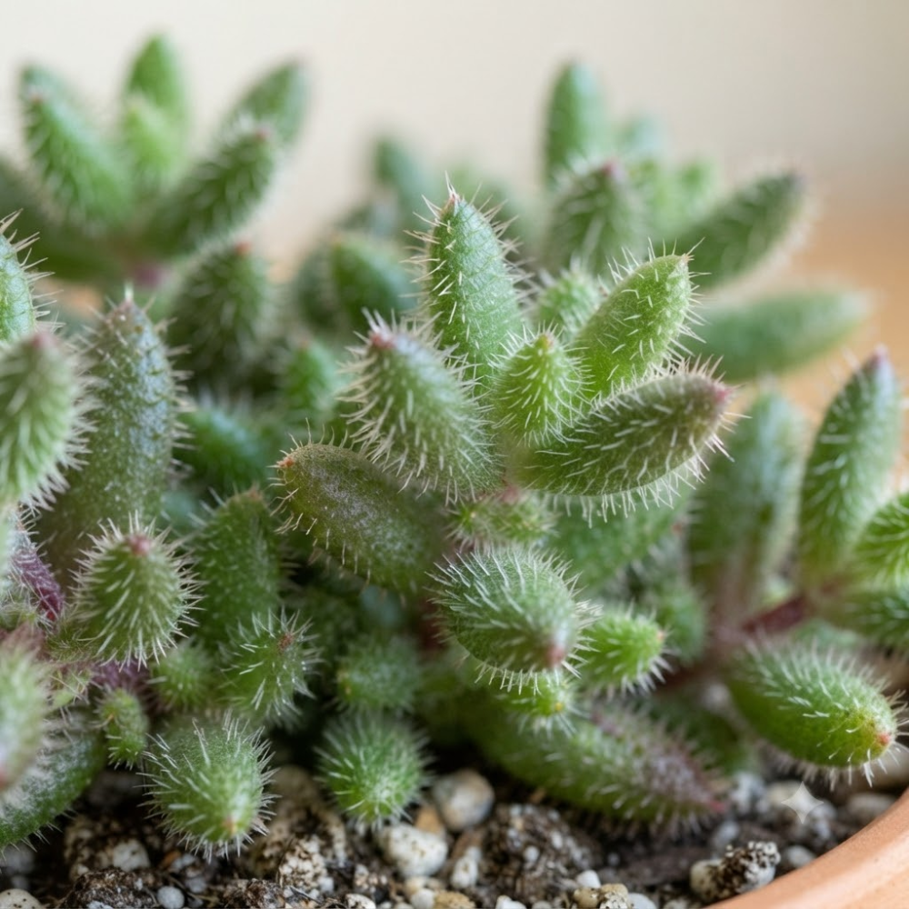 Pickle Plant, Delosperma Echinatum Live Succulent in 4 Inch Pot, Rare Live Succulent Cactus Plants for Desk Decor and Small Spaces