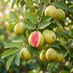 (No Ship to CA, HI, AK) Guava Tree Live Plant 3 Ft Tall - 3 Gallon Pot | Ruby Guava Tree with Fragrant Blooms & Pink Fruit, Versatile Guava Plants Live for Planting
