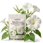 45 Pcs Night Blooming Moon Flower Seeds for Planting, Non-GMO Floral Vines for Outdoor Gardens, Sturdy Climbing Stems for Evening Gardens