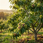 Chinese Chestnut Tree, 3 Gallon Pot, Low Maintenance Nut-Bearing Shade Tree for Homeowners, Resilient Cold-Hardy Plant for Edible Landscapes & Roasting Nuts