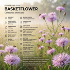 200 Basketflower Seeds for Planting Outdoors, Grow Robust, Easy to Care Fringed Pink Blooms for Sunlit Yard Borders