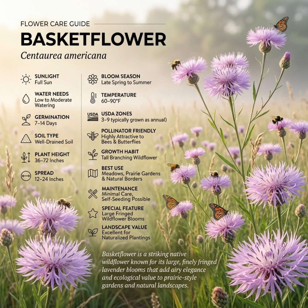 200 Basketflower Seeds for Planting Outdoors, Grow Robust, Easy to Care Fringed Pink Blooms for Sunlit Yard Borders