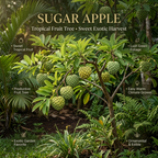 (No Ship to CA,HI,AK) Green Sugar Apple Tree Live Plant | 16-24 Inches Tall in 1 Gallon Pot | Easy to Grow Tropical Custard Apple Fruit Tree for Indoor and Outdoor | Live Plant Only