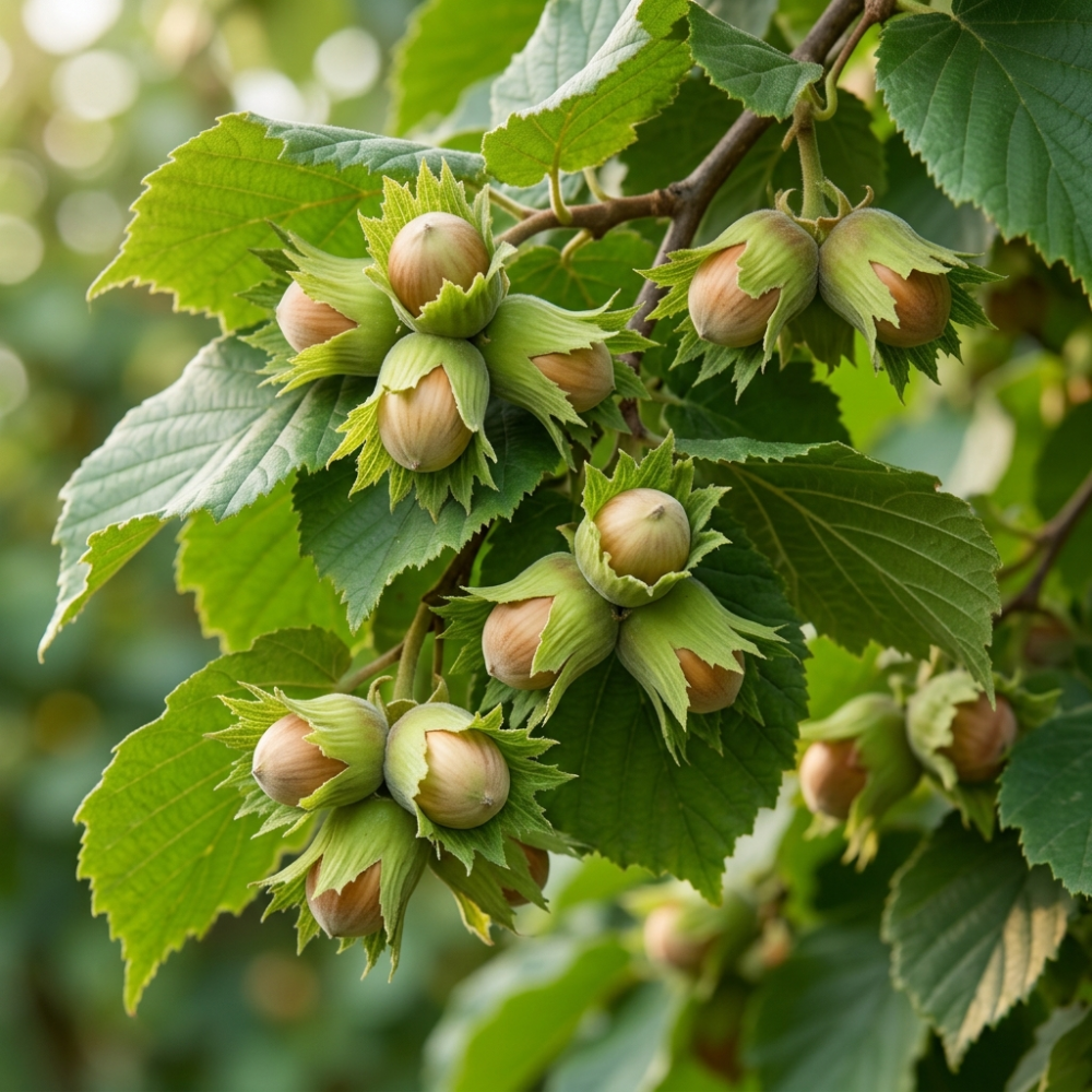 (No Ship to CA,HI,AK) Hazelnut Trees Live Plants in 3 Gallons Pot, Hazelnut Tree 2-3 Feet, Nut-Bearing Plant for Outdoor Gardens, Edible Landscaping and Home Orchard Use