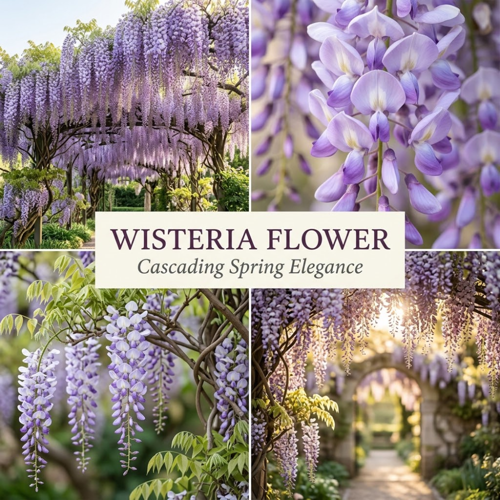 10 Pcs Wisteria Seeds for Planting, Cold-Hardy Non-GMO Floral Vines for Outdoor Gardens, Sturdy Woody Growth