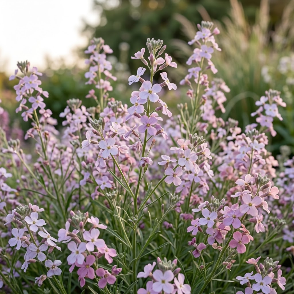 7500 Pcs Evening Stock Seeds, Non-GMO Heirloom Flowers for Balconies, Vigorous Growth Delivering Spectacular Sweet Fragrance