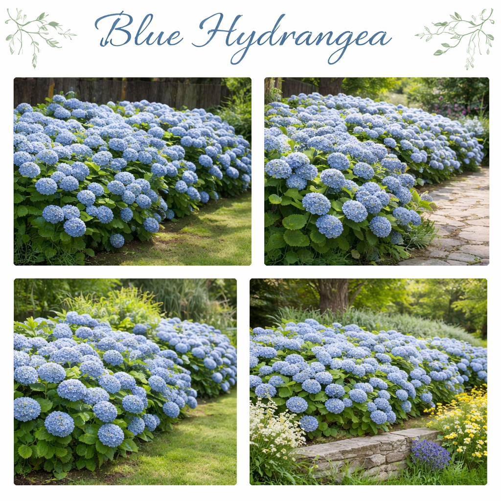 Nikko Blue Hydrangea Live Ornamental Shrub | 1 Gallon Pot | Cold-Hardy Bigleaf Hydrangea - Robust Well-Rooted Flowering Garden Tree