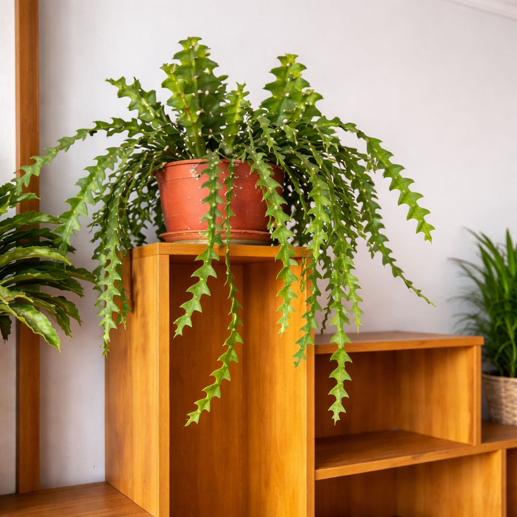 Fishbone Cactus (RIC Rac Cactus) Live Plant in 3" Pot | Unique Fish Bone Patterned Foliage | Easy-Care Indoor Tropical Houseplant | Great for Home Décor