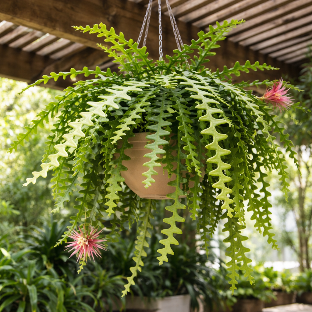 Fishbone Cactus (RIC Rac Cactus) Live Plant in 3" Pot | Unique Fish Bone Patterned Foliage | Easy-Care Indoor Tropical Houseplant | Great for Home Décor