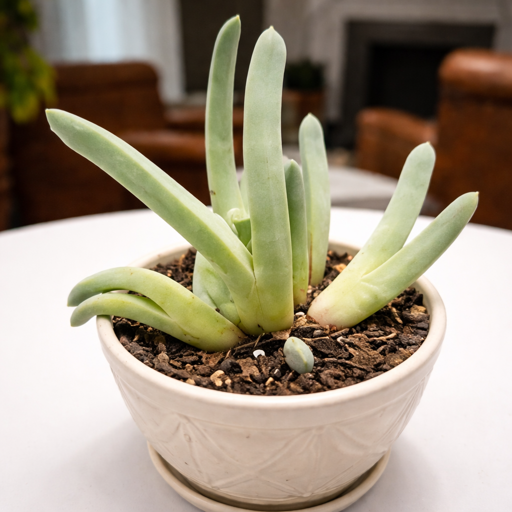 Lobster Claw Cheiridopsis Candidissima Succulent | 4-Inch Pot | Established Live Carpet-Forming Succulent | Low Maintenance Foliage for Terrariums
