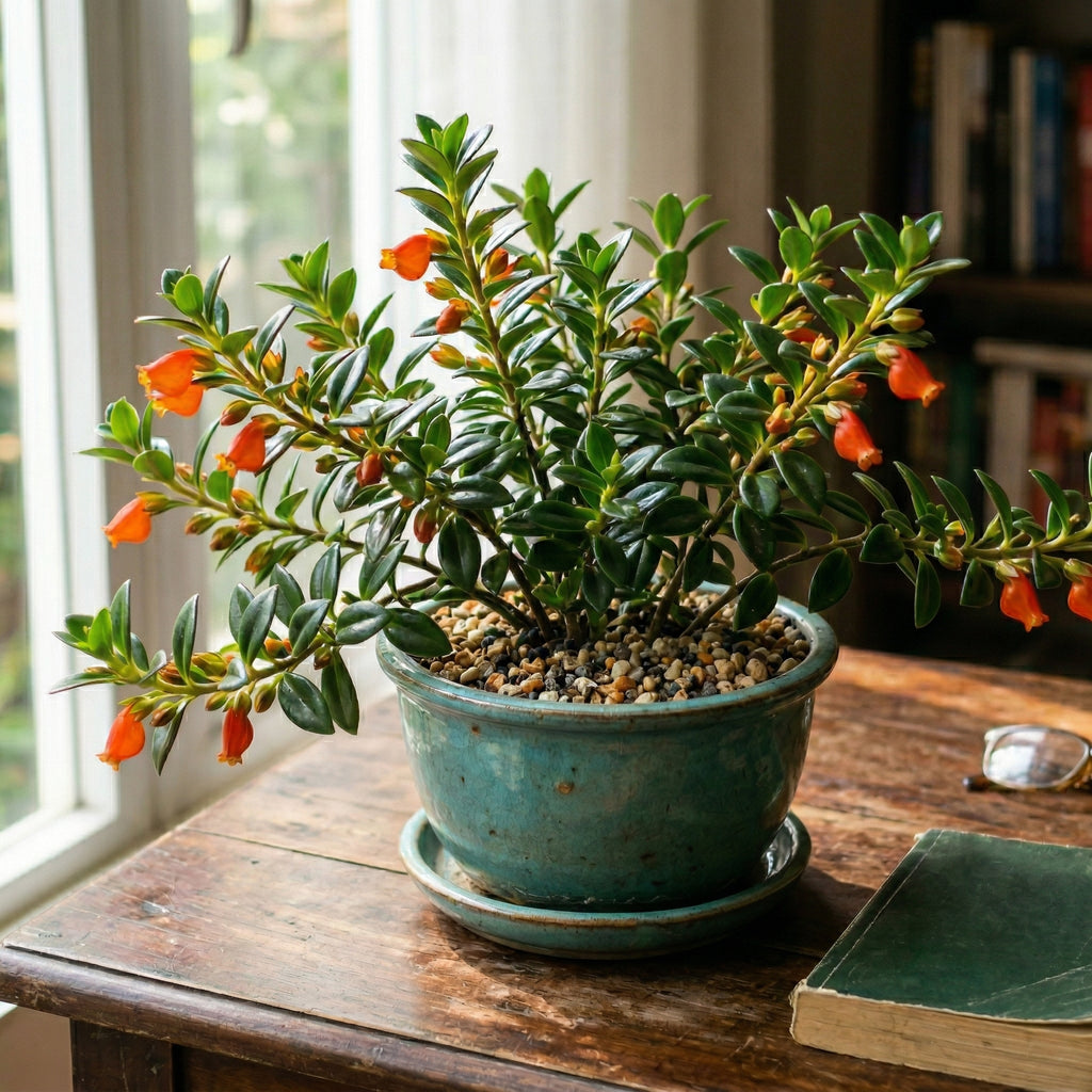 Goldenfish Plant Live for Planting in 4-Inch Pot | Vibrant Trailing Goldfish Tree with Orange Blooms | Perfect for Indoor Displays | Unique Gift for Plant Enthusiasts