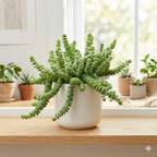 String of Buttons Succulent Live for Planting | Rooted Crassula Perforata in 2 Inch Pot | Rare House Plant for Home & Office Decor