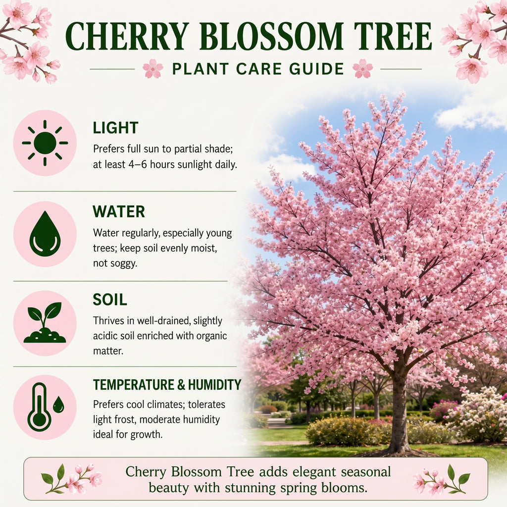 (No Ship to CA, HI, AK) Kwanzan Cherry Blossom Tree in Gallon Pot, 3 Ft Tall Japanese Cherry Blossom Tree, Hardy Ornamental Flowering Tree for Garden Borders, Pathways, and Front Yards