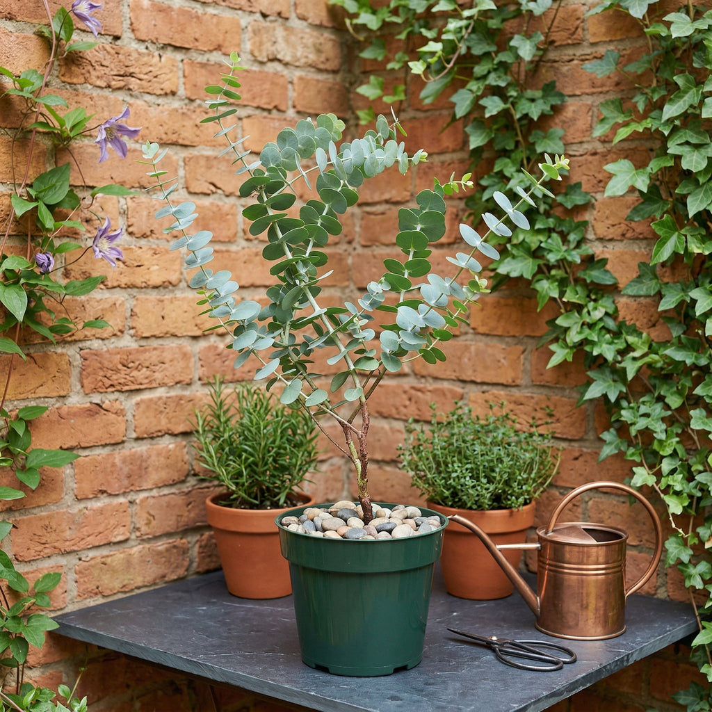 Baby Blue Eucalyptus Tree Live Plant in 2.5 Inch Pot | Live Eucalyptus Plants for Growing Indoors or Outdoors | Compact Blue-Green Foliage | Ideal for Garden, Patio & Home Décor
