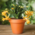 2 Yellow Christmas Cactus | 3–4 Inch Tall Christmas Live Plant | Easy to Grow Indoor Houseplant | Gift-Ready Houseplant for Home Décor, Friends & New Beginnings