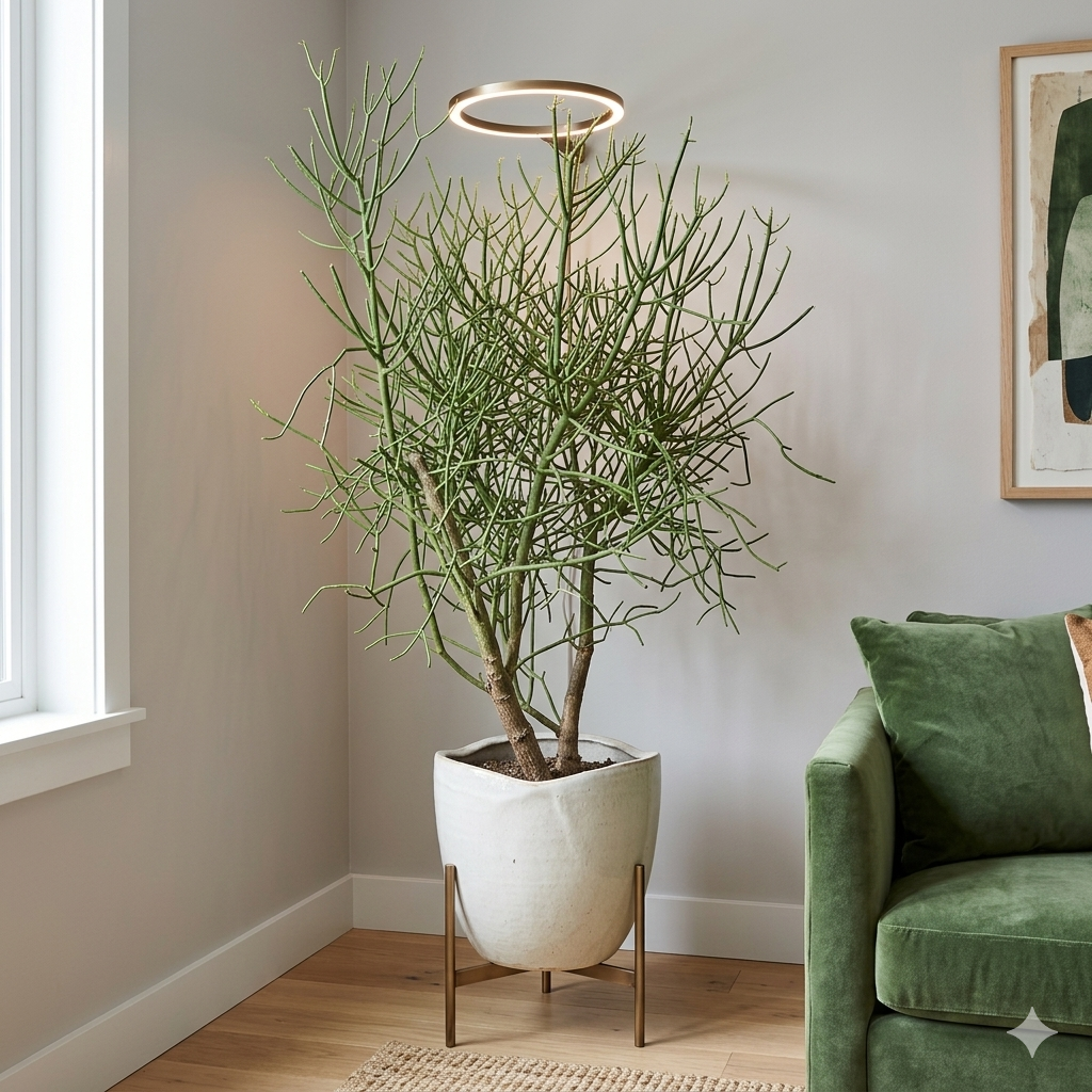 Variegated Pencil Plant Live | Pencil Cactus Live Plant Bare Root | Cactus Pencils Succulent | Live Cactus Plants Indoor for Shelves & Desks