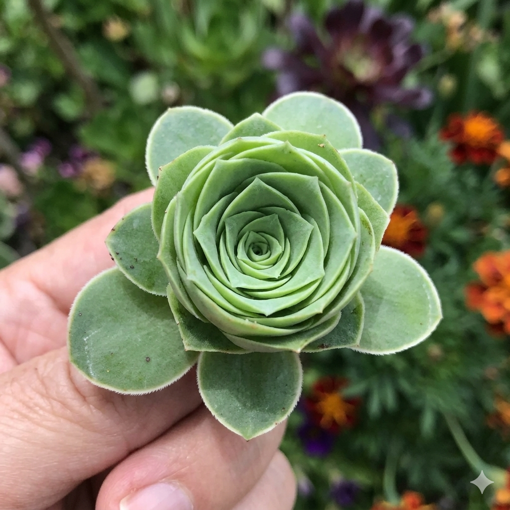 Live Mountain Rose Succulent | Greenovia Dodrentalis in 2-Inch Pot | Dormant Rose-Bud Shaped Succulent | Established Root System for Terrariums and Windowsills