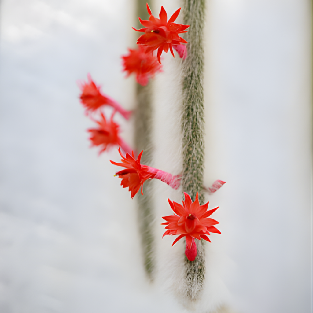2 Live Monkey Tail Cactus, 2" Potted Plant, Easy Care Indoor Greenery, Decorative Long Trailing Cactus for Shelves and Bright Spaces