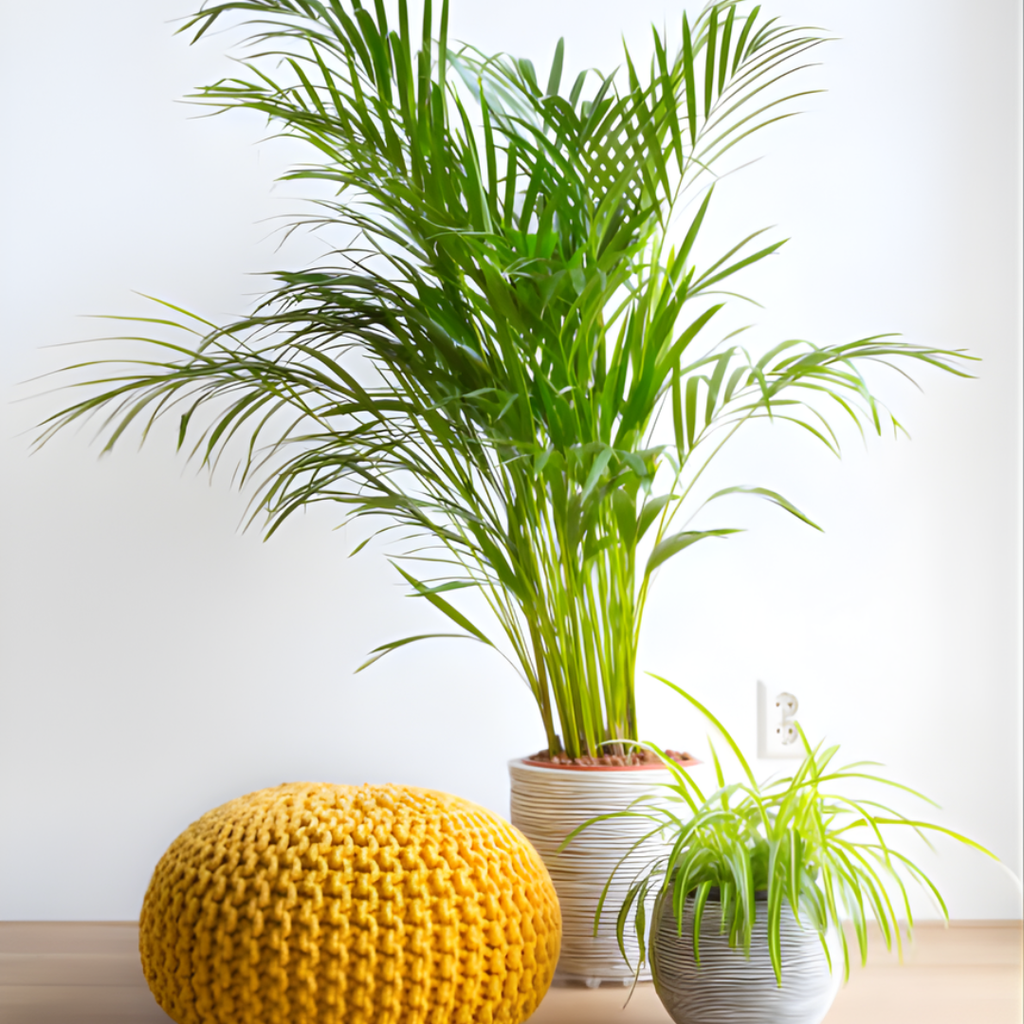 2 Parlor Palm Live Plant Indoor, 4" Potted Plant, Easy Care Indoor Greenery, Compact Tropical Foliage for Home and Office Décor