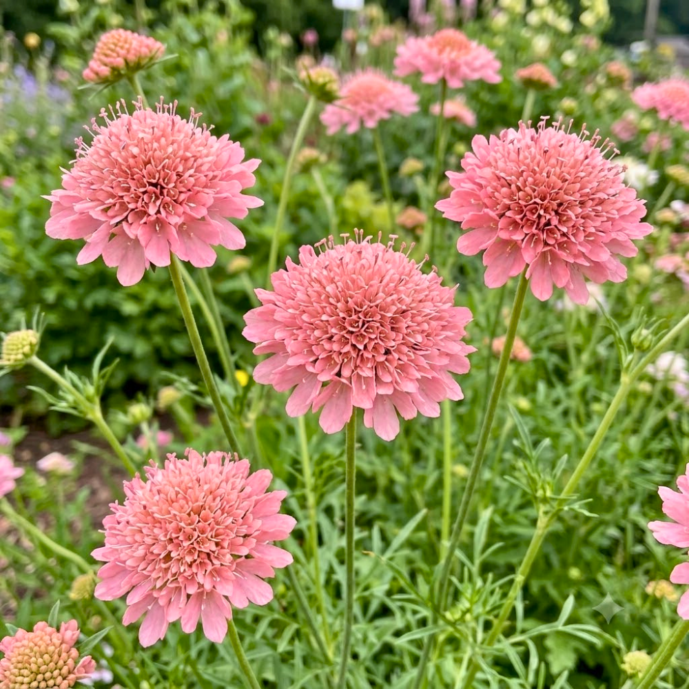 150 Pcs Snowmaiden Scabiosa Seeds for Outdoor, Vigorous, Cold-Hardy Plants, Grow Robust Colorful Blooms for Pollinators & Outdoor Landscapes