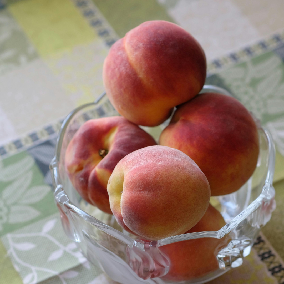 No Ship to CA, HI, AK | Tropical Beauty Peach Fruit Tree Live Plant | 30-36 Inches Tall in 3 Gallon Pot | Sweet Yellow Red Peaches | Easy to Grow