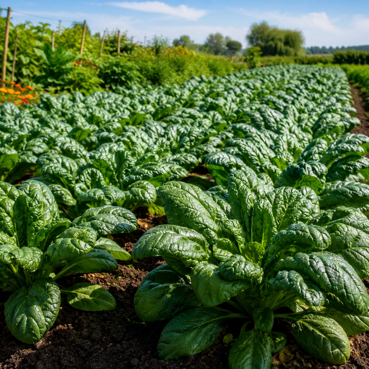 400 Pcs Noble Giant Spinach Seeds, Non GMO, High-Yield, Slow-Bolting, Leafy Greens Spinach Seeds, for Outdoor Planting