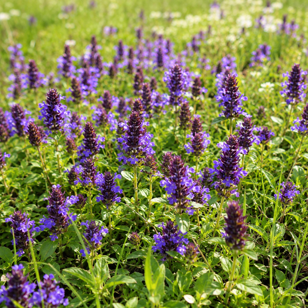 100 Pcs Self-Heal Seeds - Prunella vulgaris, Non GMO, Easy Care Heal All Seeds, Fast Growing Purple Flower Seeds, for Ground Cover & Gardens