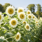 60 ProCut White Lite Sunflower Seeds for Planting, Non-GMO, Easy to Grow, Single Stem Sunflower Seeds, Striking Pastel Cream Blooms, Perfect Unique Gift