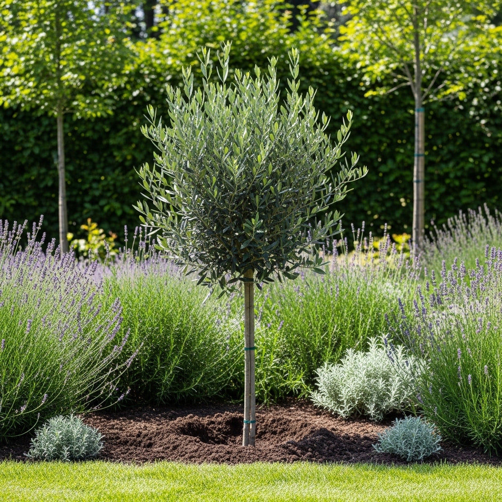 (No Ship to CA, HI, AK) Arbequina Olive Tree for Planting (2.5–3 Feet) | Live Potted Olive Tree | High-Yield, Hardy Variety