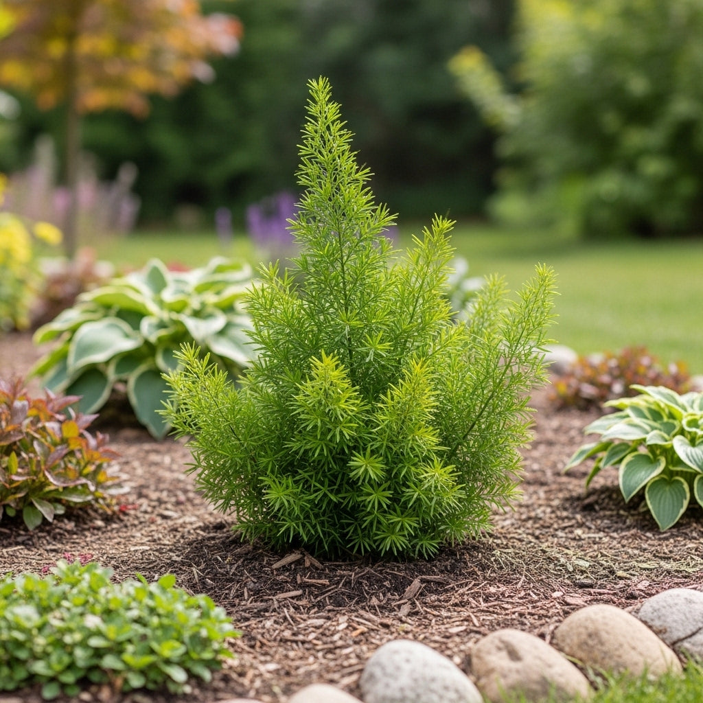 Asparagus Fern Live Plants in 4’’ Inch Pot | Soft Feathery Asparagus Setaceus | Easy-Care Indoor Houseplant for Home & Office Décor