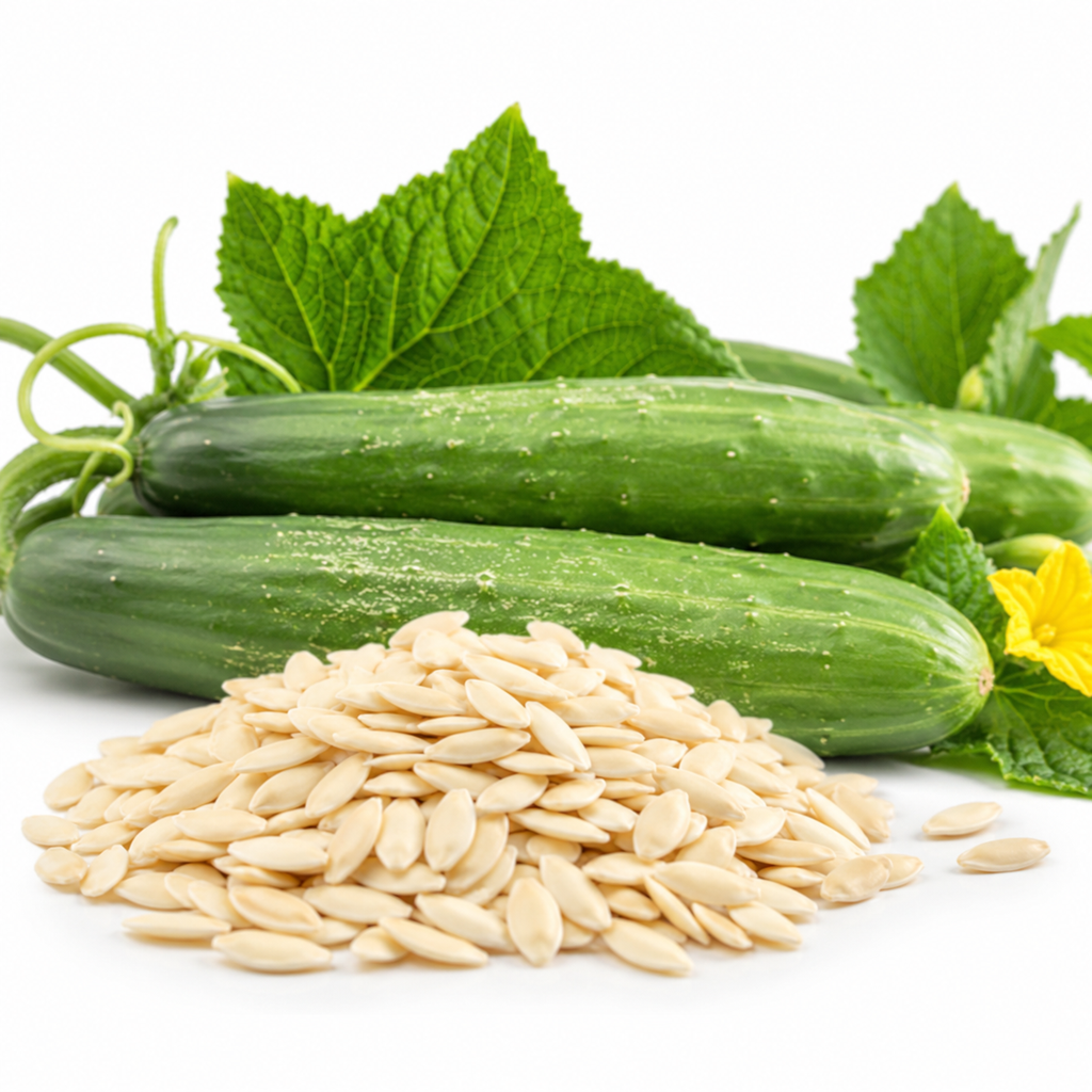 50 Pcs Straight Eight Cucumber Seeds, Non-GMO, Crispy Sweet Cucumber Vegetable Seeds, Fast Growing Summer Crop for Garden Trellis