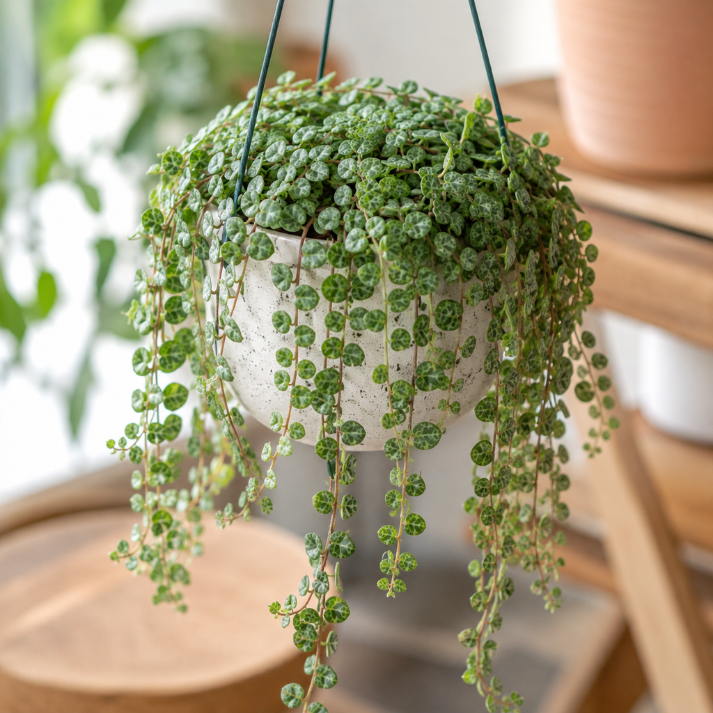 2 String of Turtles Plant Live, 4 Inch Potted Trailing Houseplant, Easy Care Indoor Plant for Home Office Decor and Hanging Displays